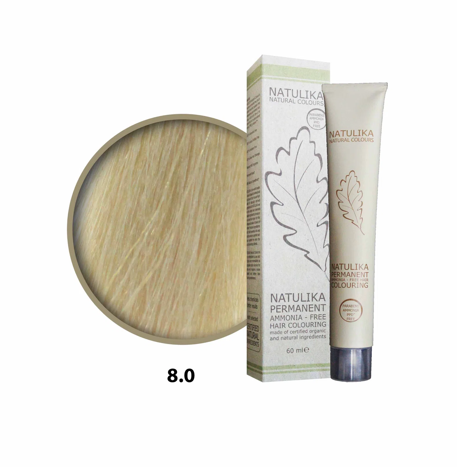Seven Pigments (Natulika) Organic Saç Boyası 8.0 Açık Kumral 60 Ml