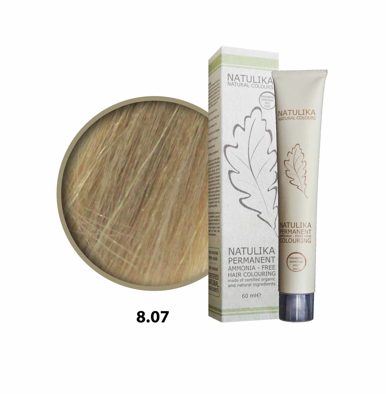 Seven Pigments (Natulika) Organic Saç Boyası 8.07 Brendi 60 Ml