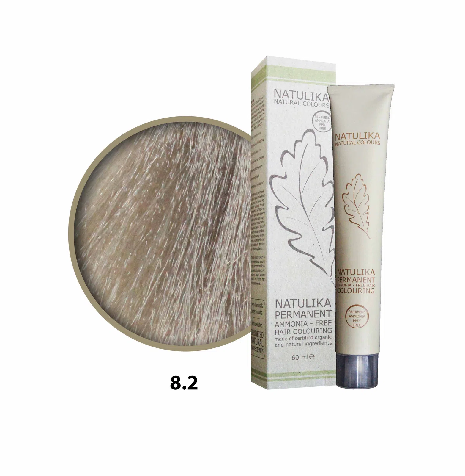 Seven Pigments(Natulika) Organic Saç Boyası 8.2 Açık Küllü Kumral 60 Ml