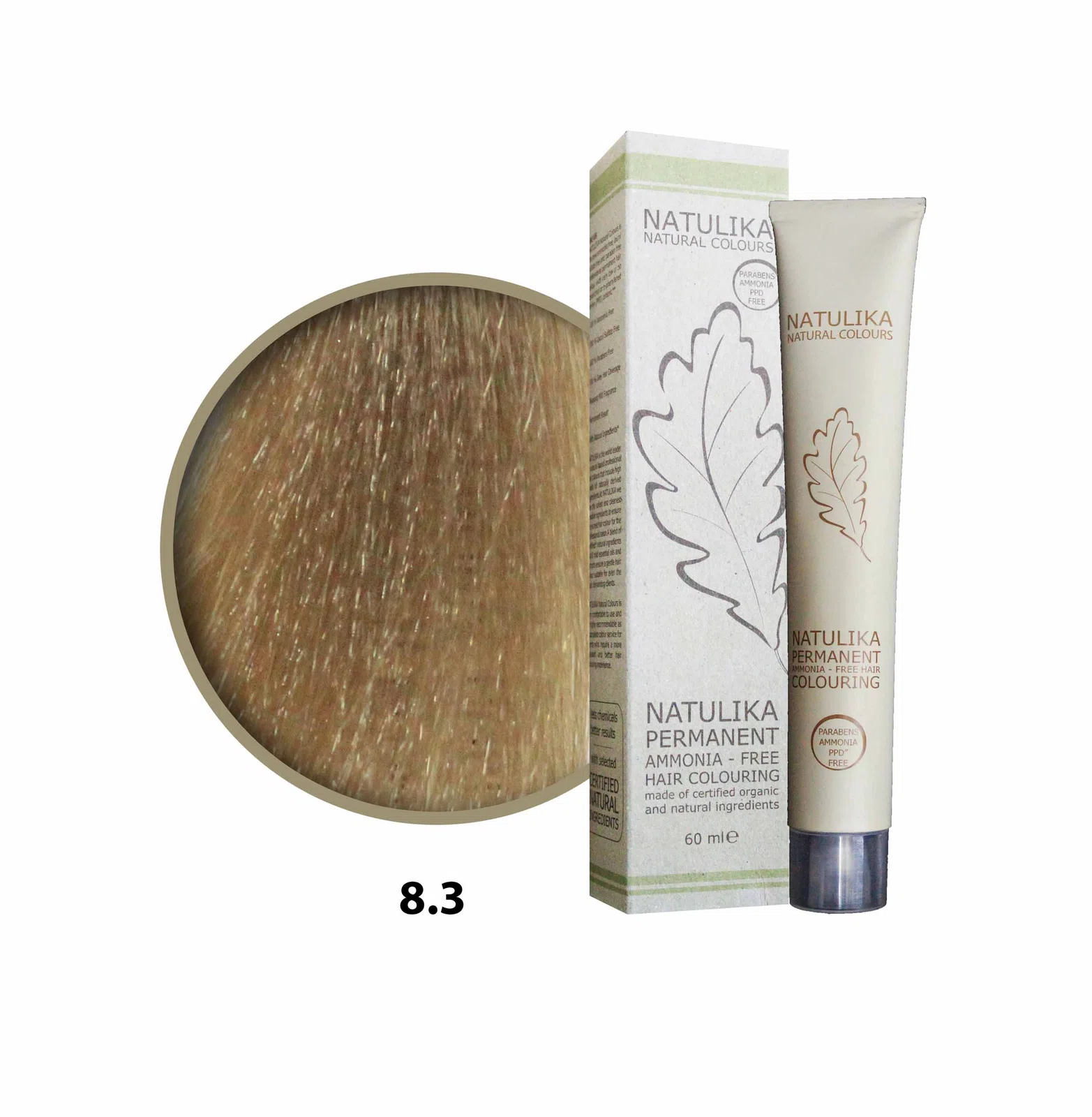 Seven Pigments(Natulika) Organic Saç Boyası 8.3 Açık Altın Kumral 60 Ml
