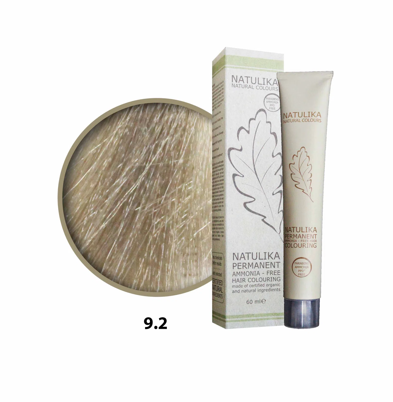 Seven Pigments(Natulika) Organic Saç Boyası 9.2 Ballı Küllü Kumral 60 Ml