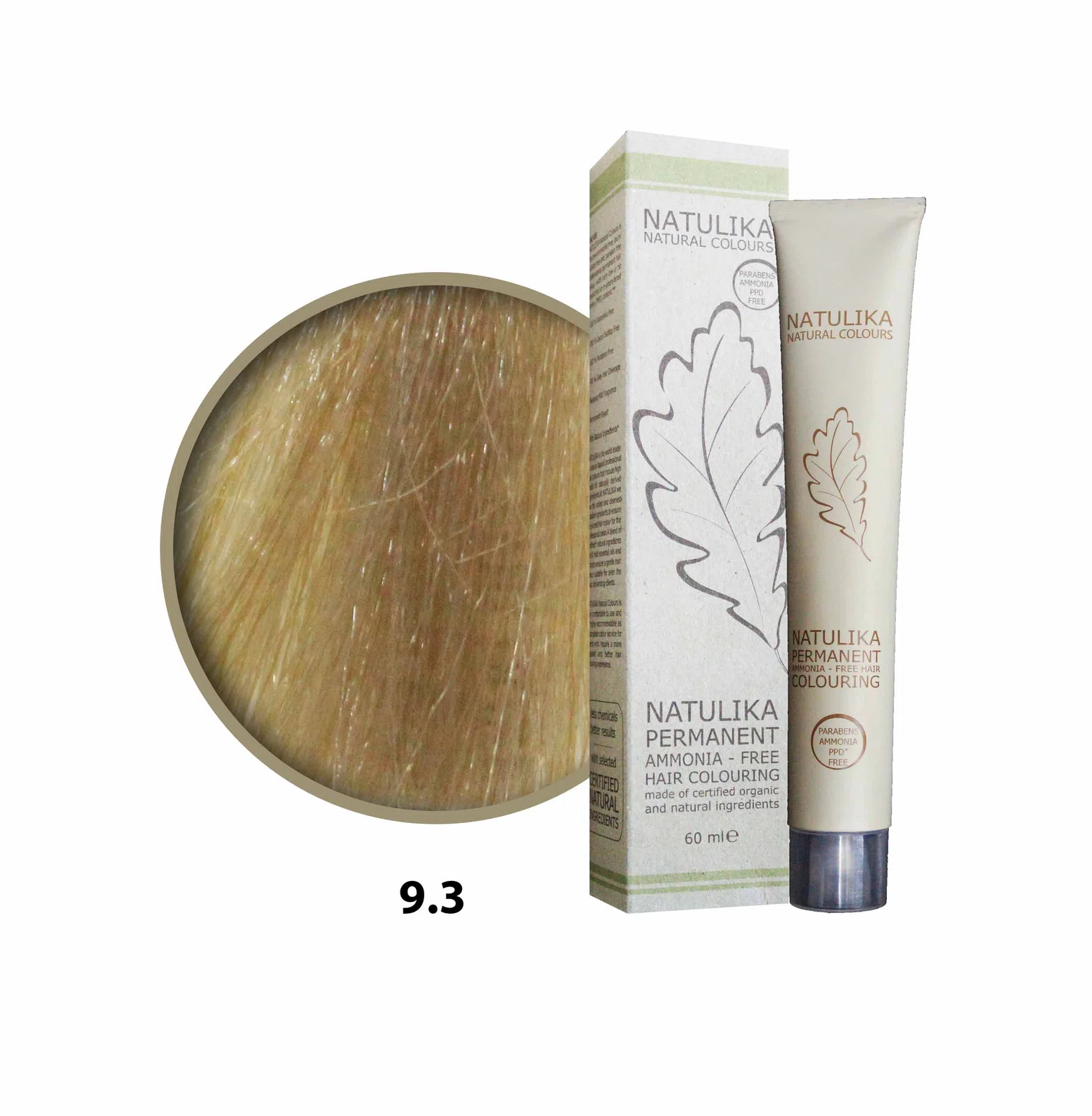 Seven Pigments(Natulika) Organic Saç Boyası 9.3 Açık Altın Kahve 60 Ml
