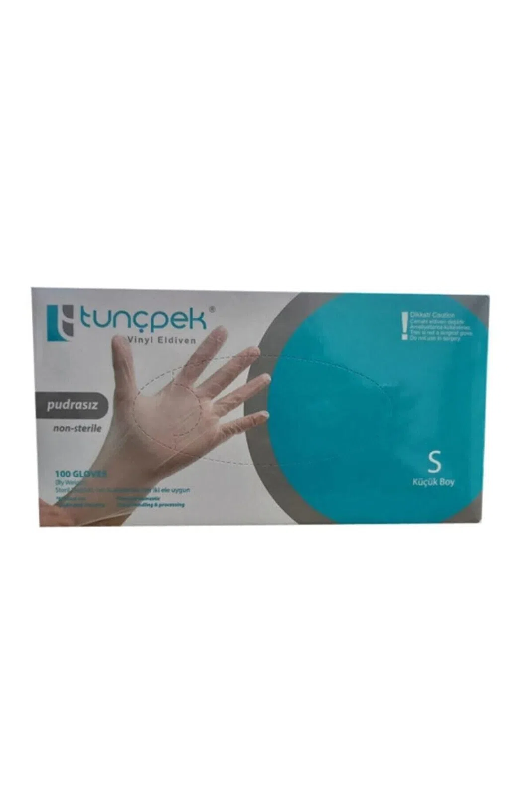 Vinil Eldiven Pudrasız Tunçpek S 100 Adet