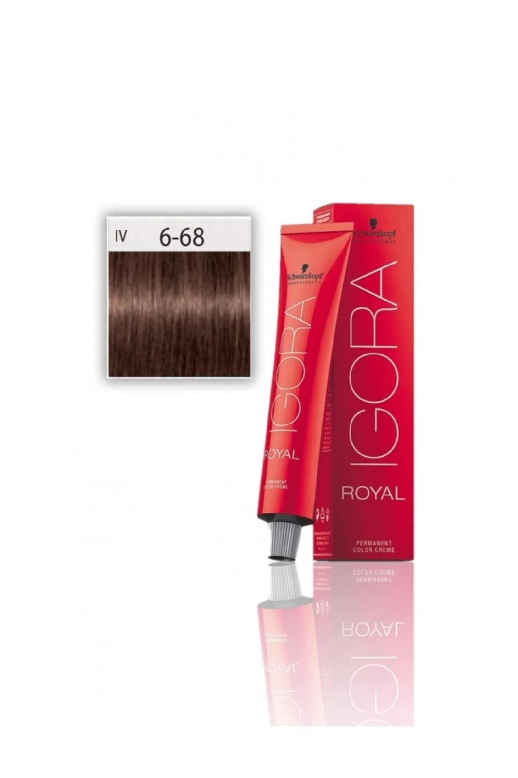 İgora Royal Saç Boyası 6.68 Koyu Kumral-Çikolata Kızıl 60ml