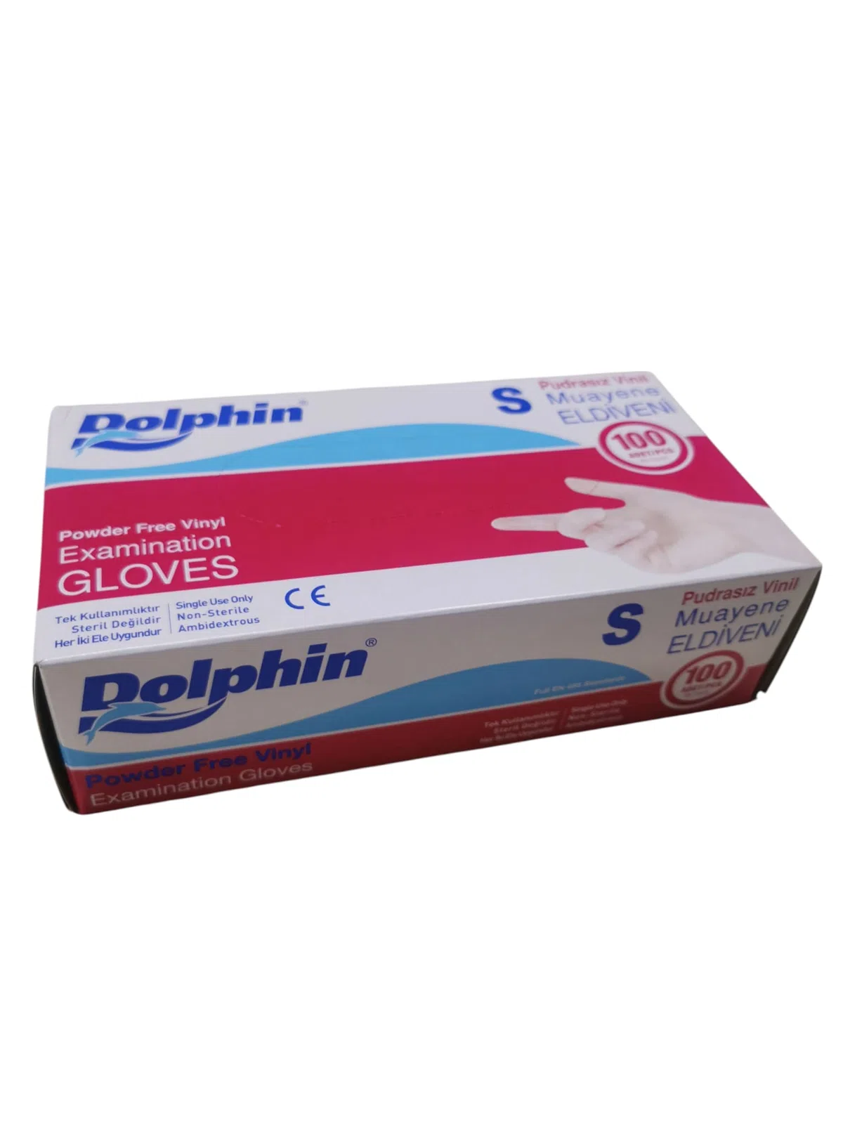 Vinil Eldiven Pudrasız Dolphin S 100 Adet