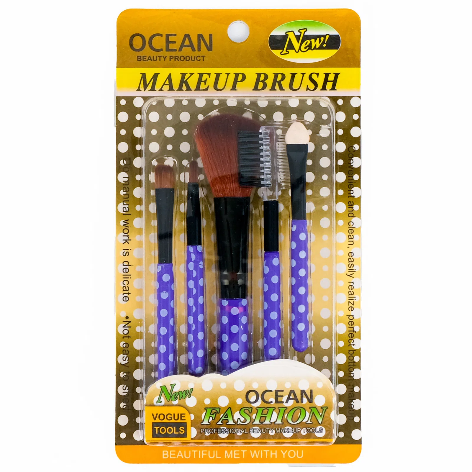 Ocean Makyaj Fırça Seti Puanlı 242 5 Adet