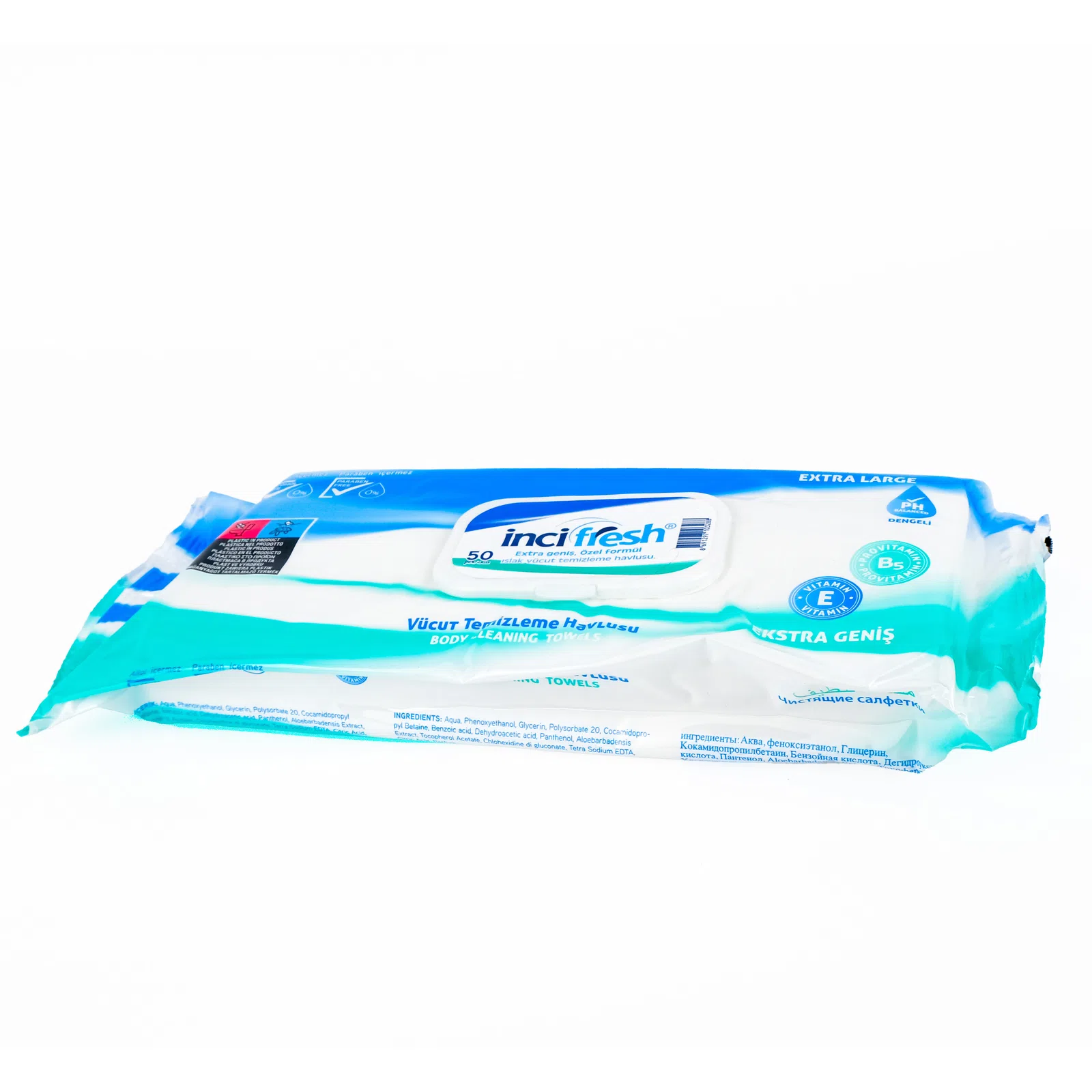 ZZİnci Fresh Vucut Temizleme Havlusu 50 li