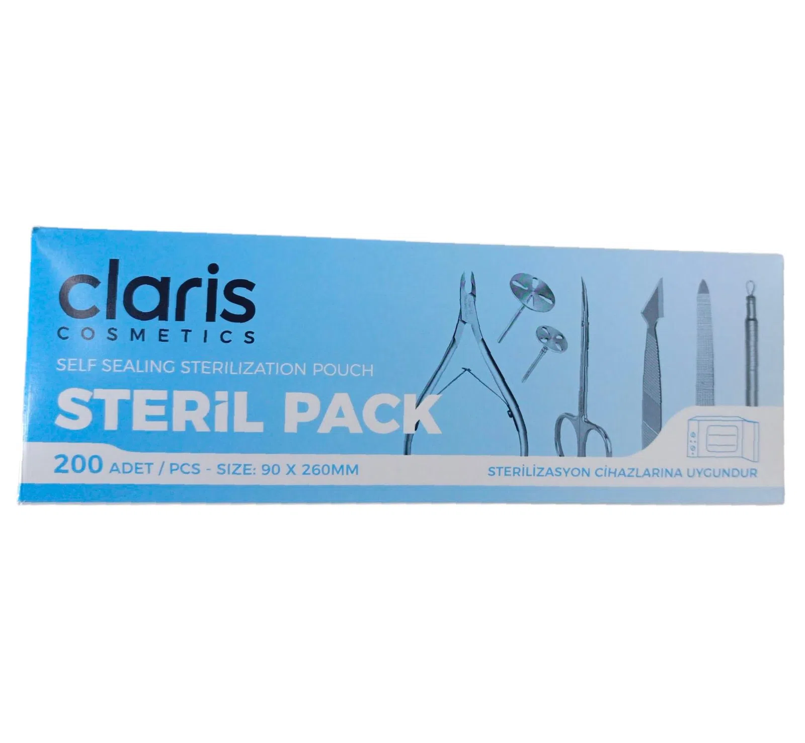 Claris Steril Pac Poşet 200 Adet (90*260mm)
