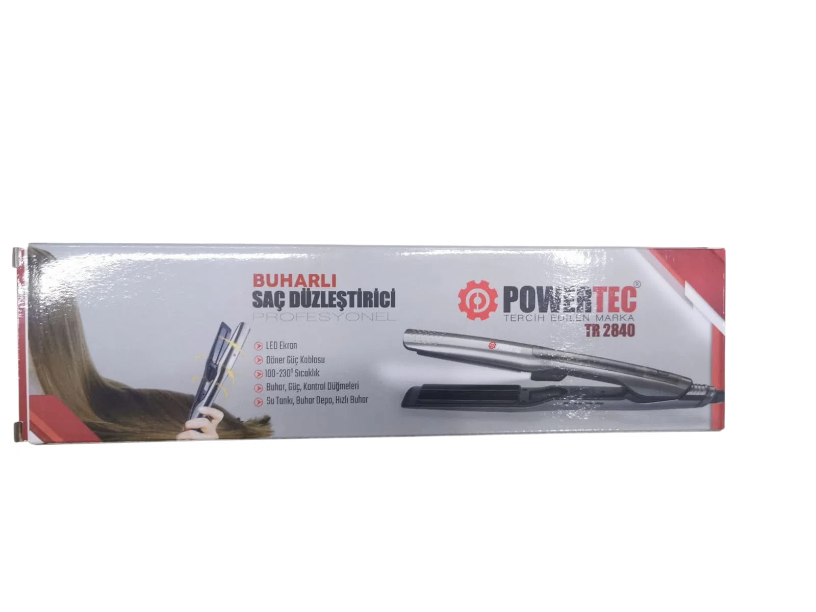 Powertec Seramic Dijital Buharlı Düzleştirici 230 C' Tr 2840