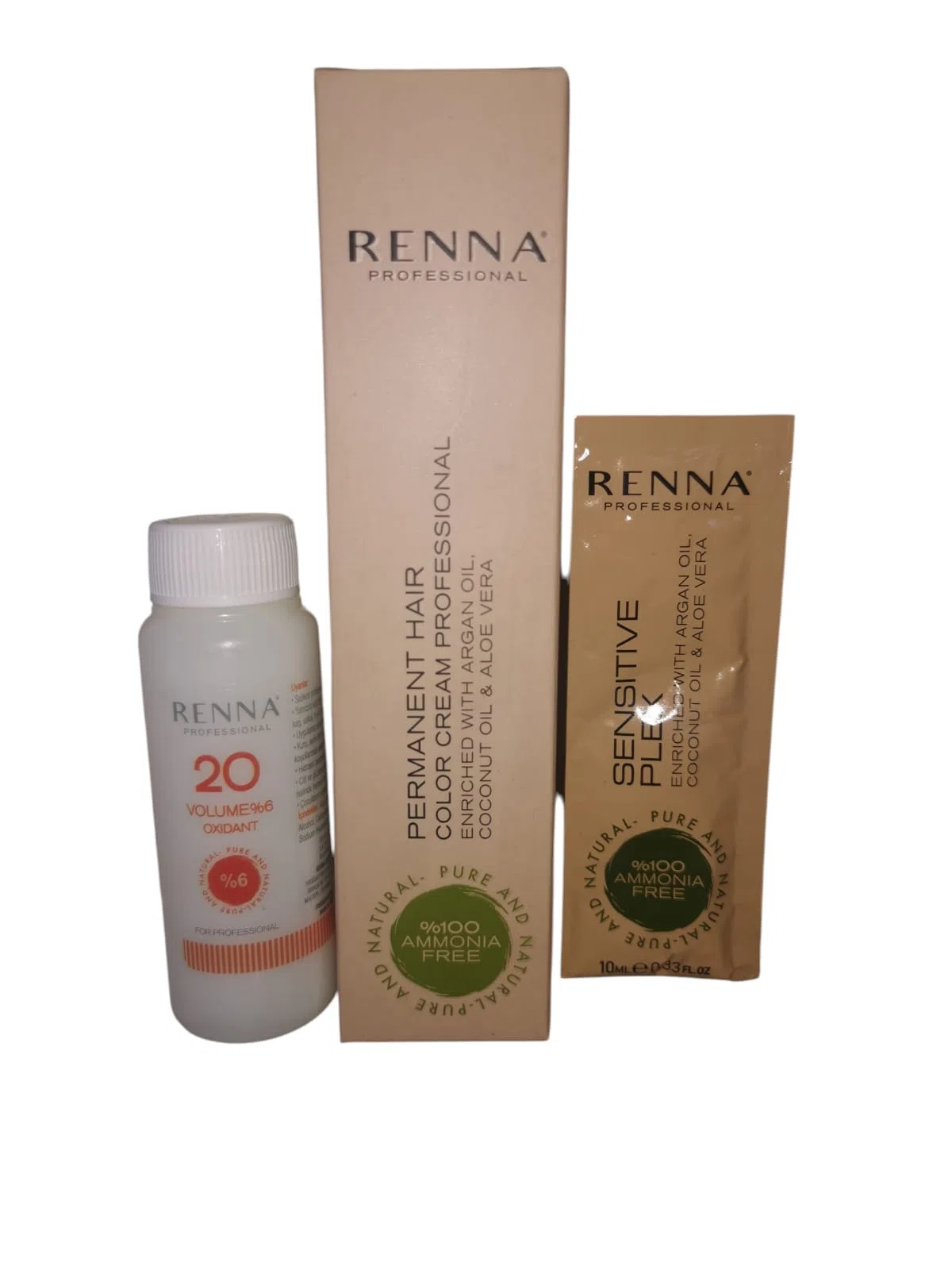 Renna Bitkisel Saç Boyası 4.35 60 Ml & Oksidan 60 Ml (Amonyaksız)