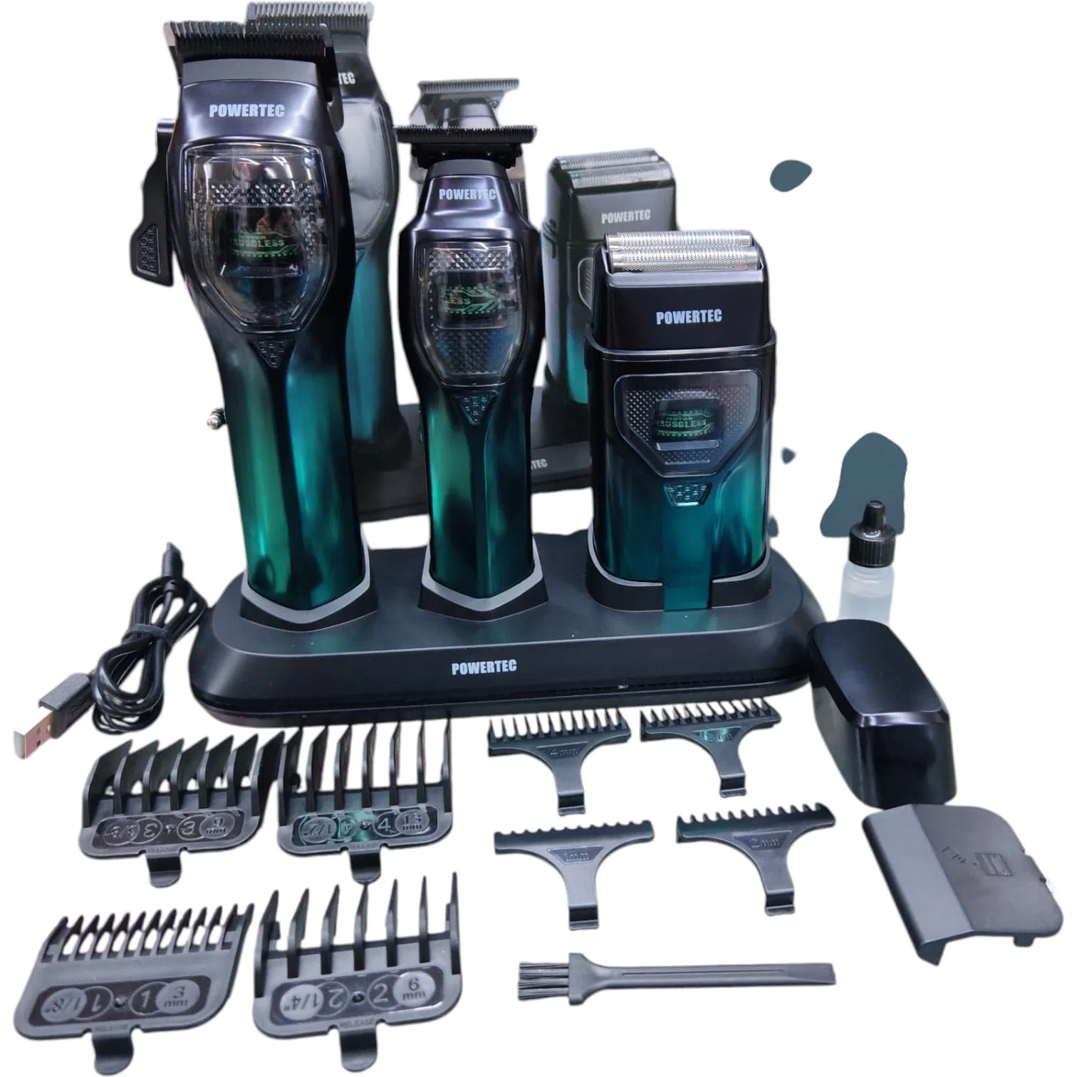 Powertec Şarjlı Saç Sakal Ense 3'lü Set TR 5900