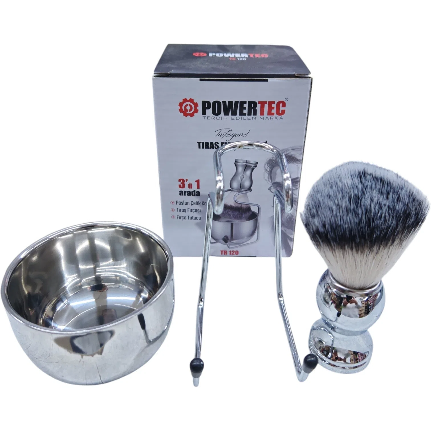 Powertec Tıraş Fırça Seti 3'ü 1 TR 120